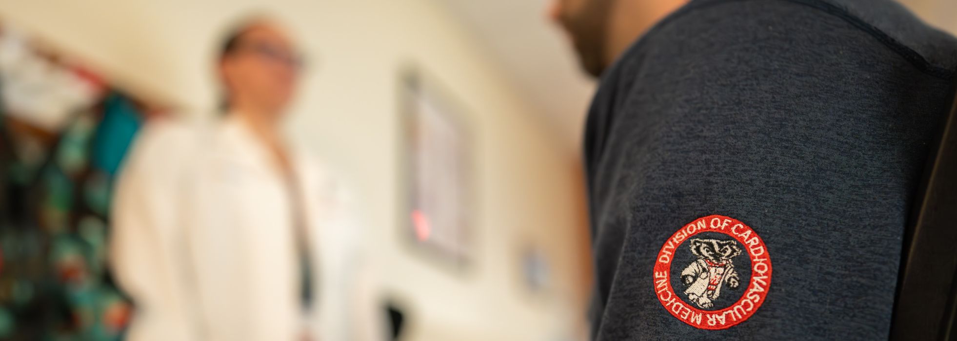 Cardiovascular medicine fellow sitting down.