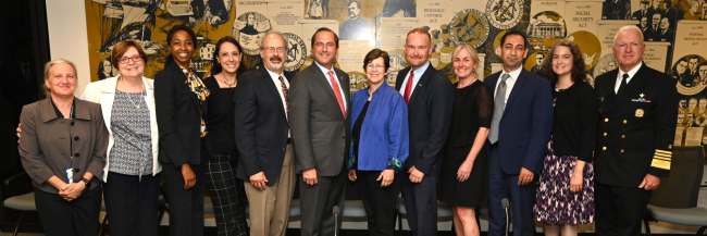Members of the HIV Medical Association, including the Department of Medicine's Dr. James Sosman, meet with federal leaders to discuss the 'End the HIV Epidemic' initiative