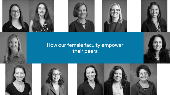 Headshots of all the women who participated in the featured WIMM video