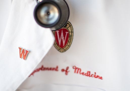 lab coat with stethoscope