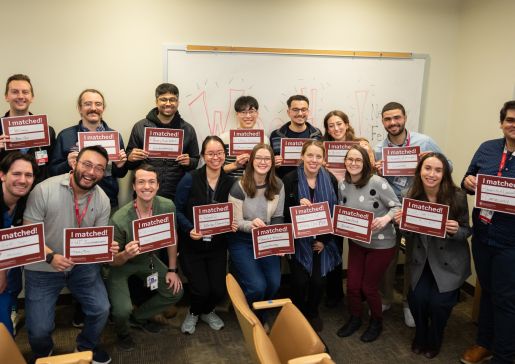 Residents on fellowship match day